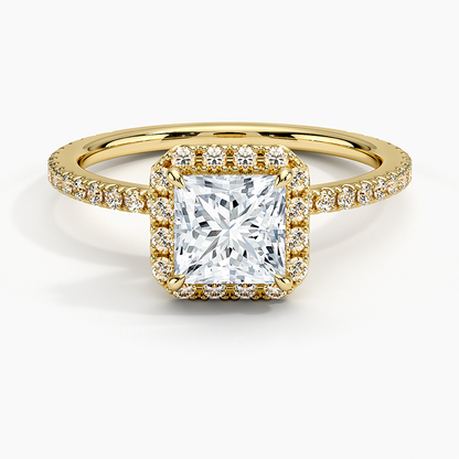 ecomposer-view with diamond shape-princess,ecomposer-size-1-ct,ecomposer-metal type-yellow-gold-18k