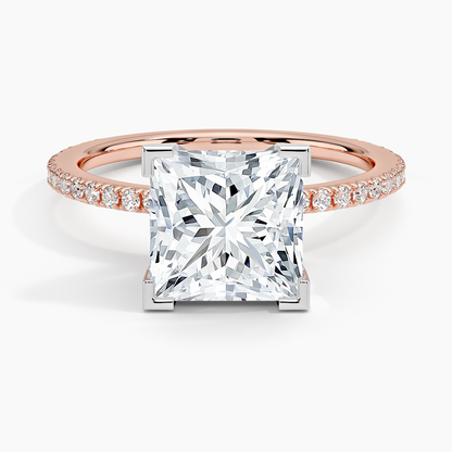 ecomposer-view with diamond shape-princess,ecomposer-size-2.5-ct,ecomposer-metal type-rose-gold-18k
