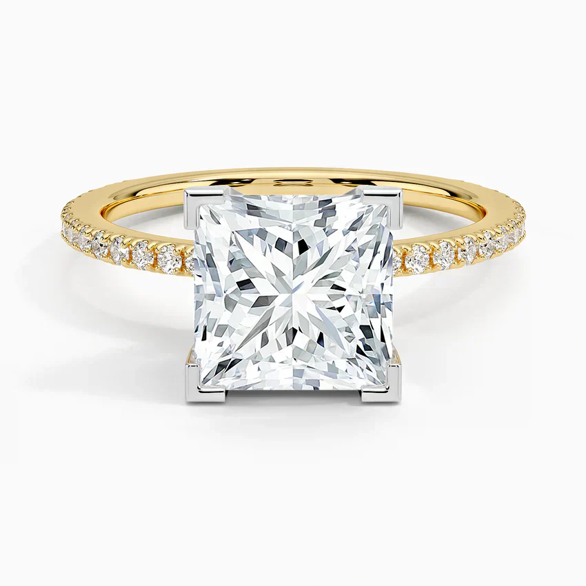 ecomposer-view with diamond shape-princess,ecomposer-size-2.5-ct,ecomposer-metal type-yellow-gold-18k