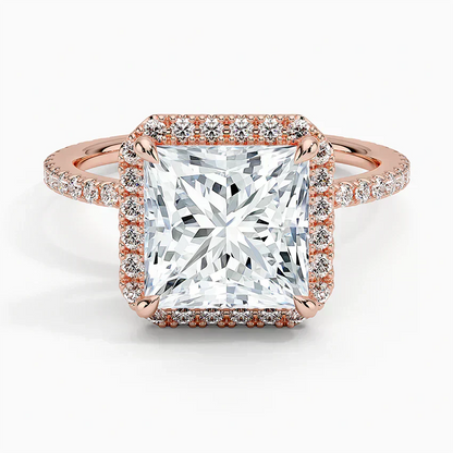 ecomposer-view with diamond shape-princess,ecomposer-size-3-ct,ecomposer-metal type-rose-gold-18k