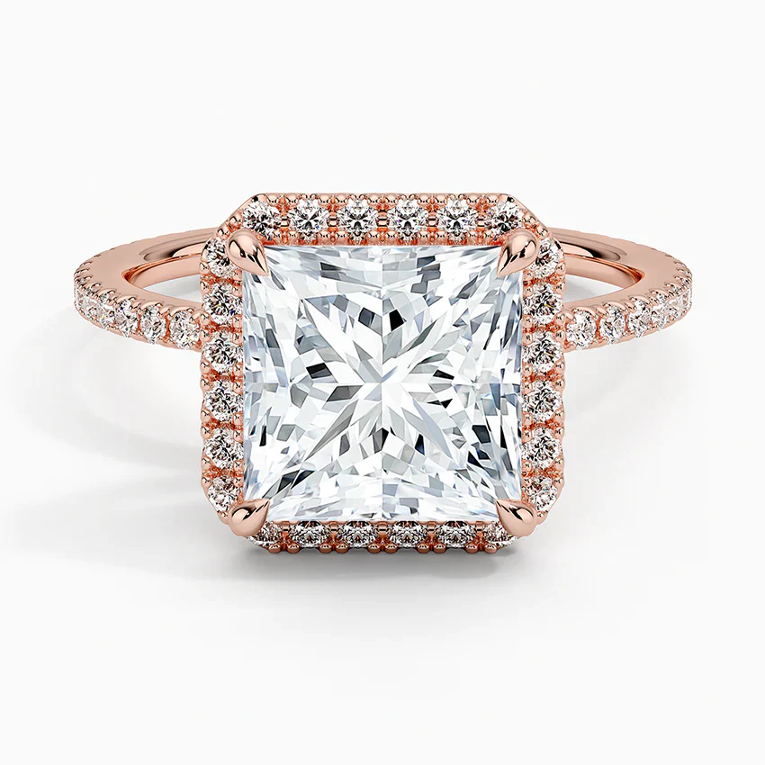 ecomposer-view with diamond shape-princess,ecomposer-size-3-ct,ecomposer-metal type-rose-gold-18k