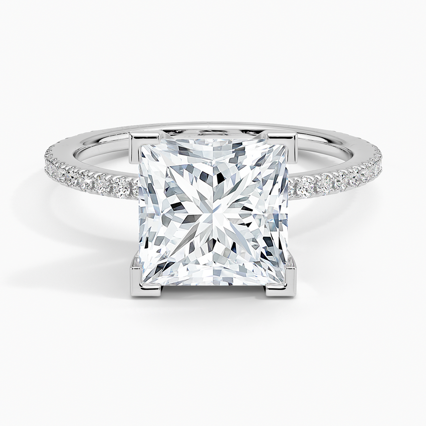 ecomposer-view with diamond shape-princess,ecomposer-size-3-ct,ecomposer-metal type-white-gold-18k