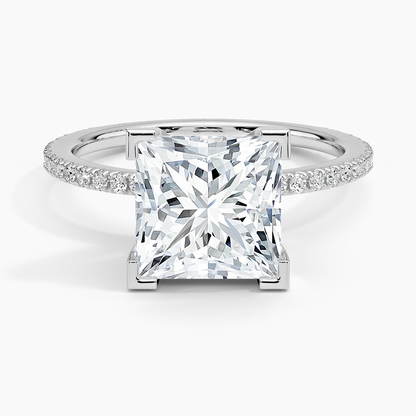 ecomposer-view with diamond shape-princess,ecomposer-size-3-ct,ecomposer-metal type-white-gold-18k