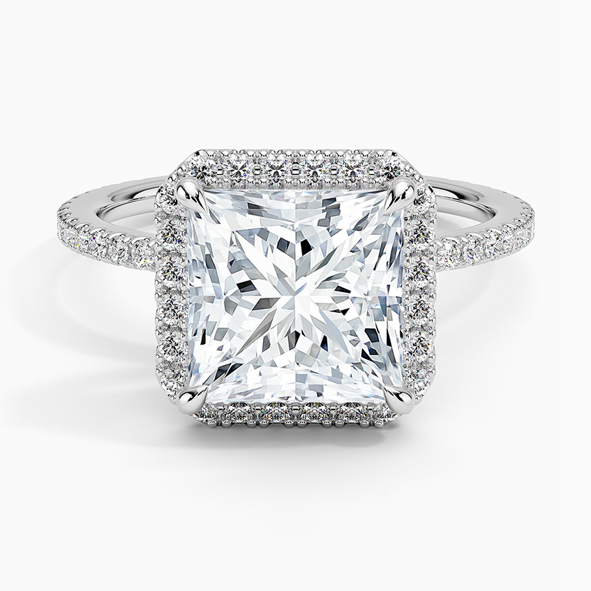 ecomposer-view with diamond shape-princess,ecomposer-size-3-ct,ecomposer-metal type-white-gold-18k