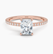 ecomposer-view with diamond shape-radiant,ecomposer-size-1-ct,ecomposer-metal type-rose-gold-18k