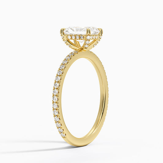 ecomposer-view with diamond shape-radiant,ecomposer-size-1-ct,ecomposer-metal type-yellow-gold-18k