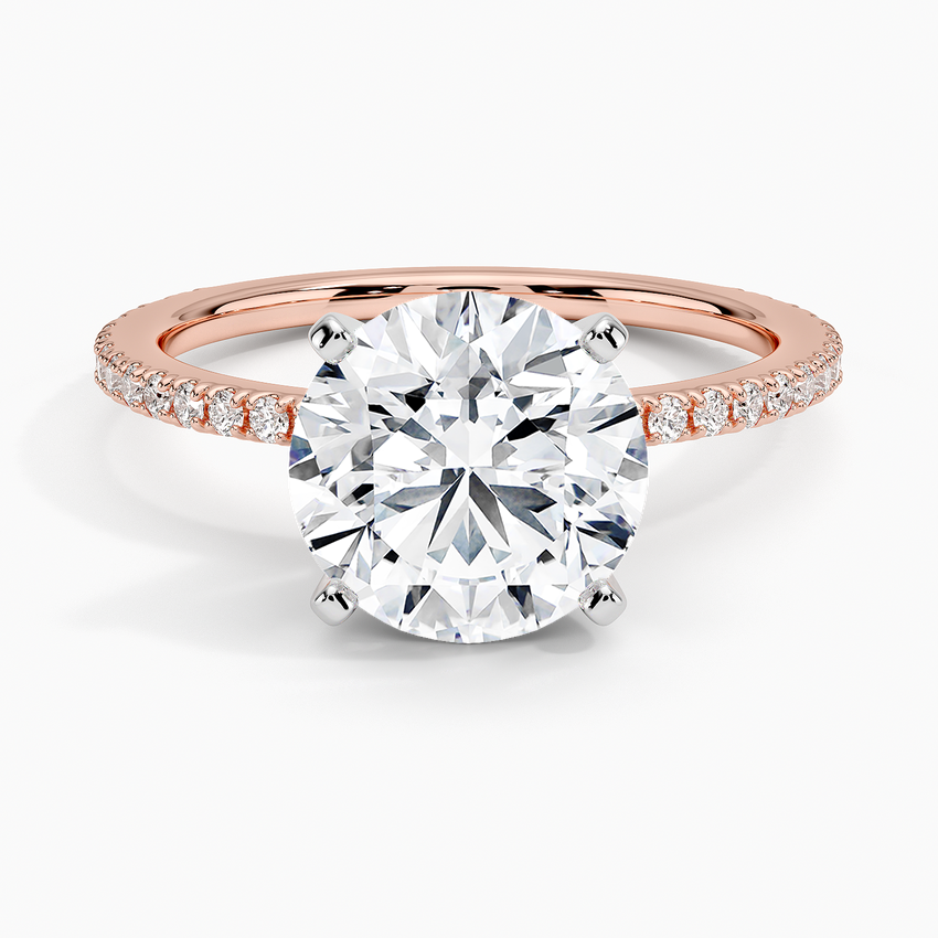 ecomposer-view with diamond shape-round,ecomposer-size-2.5-ct,ecomposer-metal type-rose-gold-18k