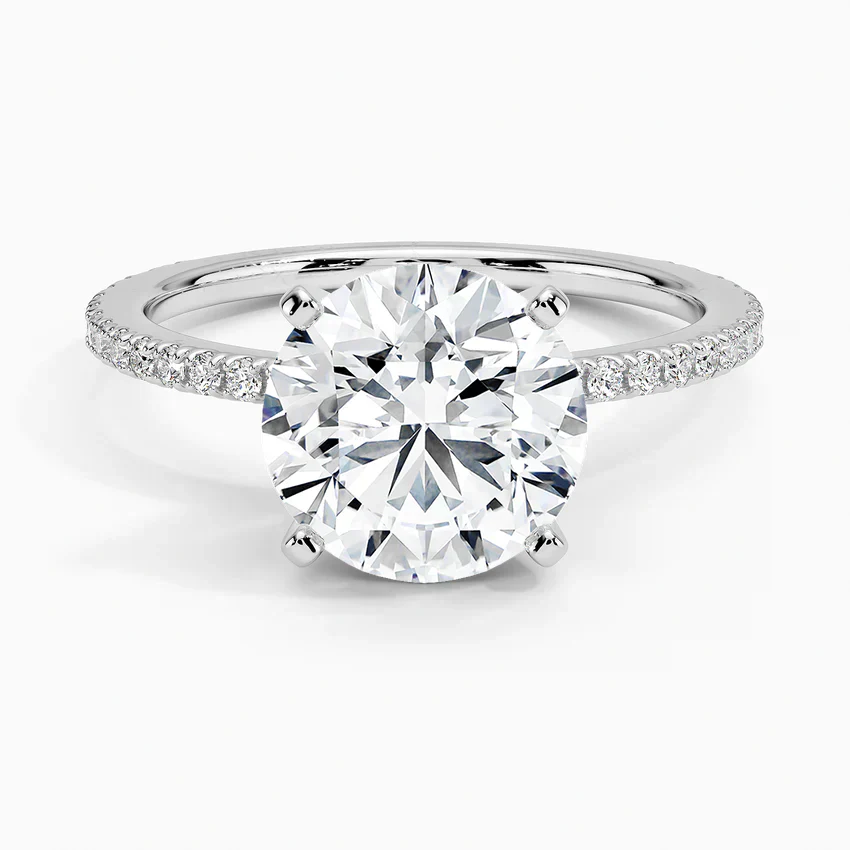ecomposer-view with diamond shape-round,ecomposer-size-2.5-ct,ecomposer-metal type-white-gold-18k