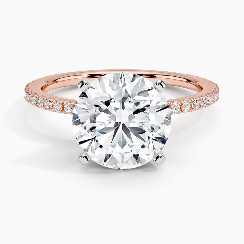 ecomposer-metal type-rose-gold-18K,ecomposer-ring setting-pave