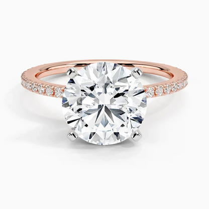 ecomposer-view with diamond shape-round,ecomposer-size-3-ct,ecomposer-metal type-rose-gold-18k