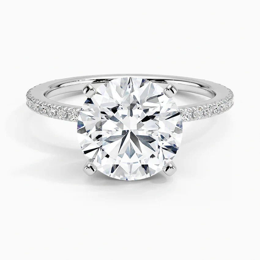 ecomposer-view with diamond shape-round,ecomposer-size-3-ct,ecomposer-metal type-white-gold-18k
