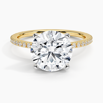ecomposer-view with diamond shape-round,ecomposer-size-3-ct,ecomposer-metal type-yellow-gold-18k
