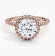 ecomposer-metal type-rose-gold-18K,ecomposer-ring setting-halo-pave