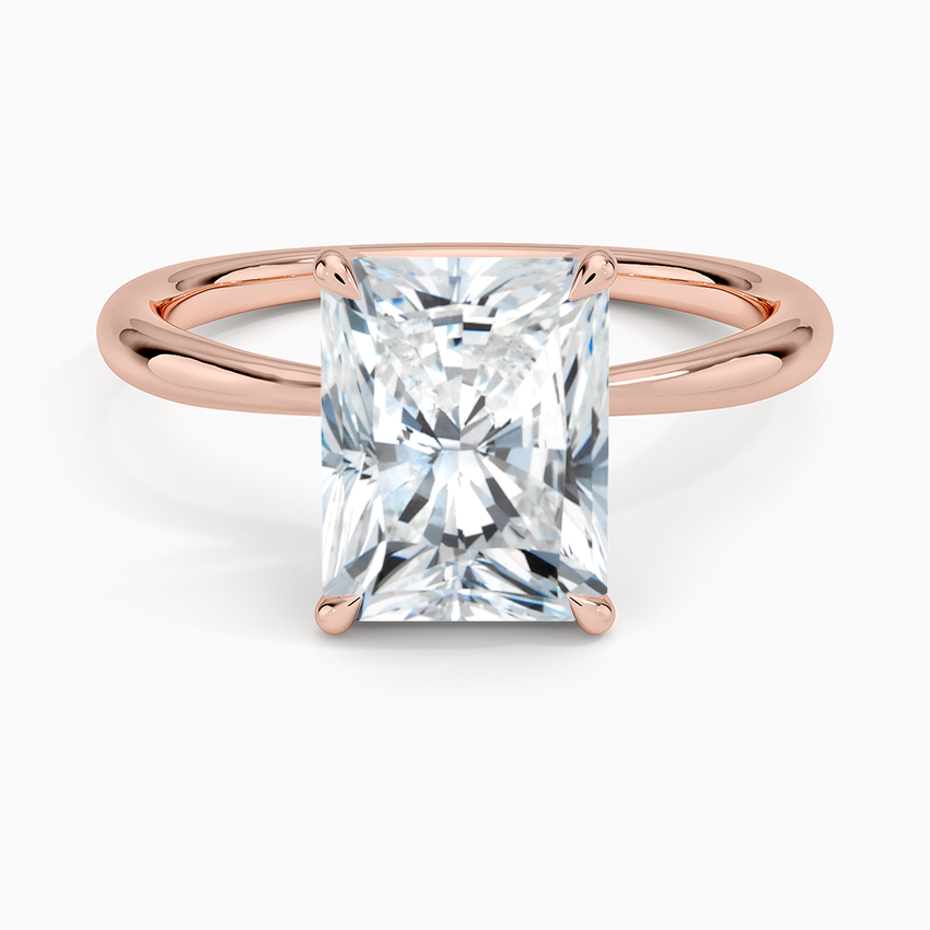 ecomposer-metal type-rose-gold-18K,ecomposer-ring setting-solitaire