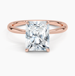 ecomposer-metal type-rose-gold-18K,ecomposer-ring setting-solitaire