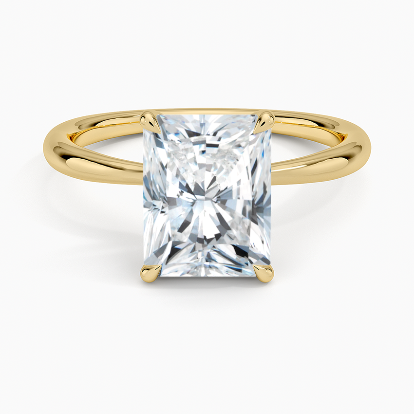 ecomposer-metal type-yellow-gold-18K,ecomposer-ring setting-solitaire