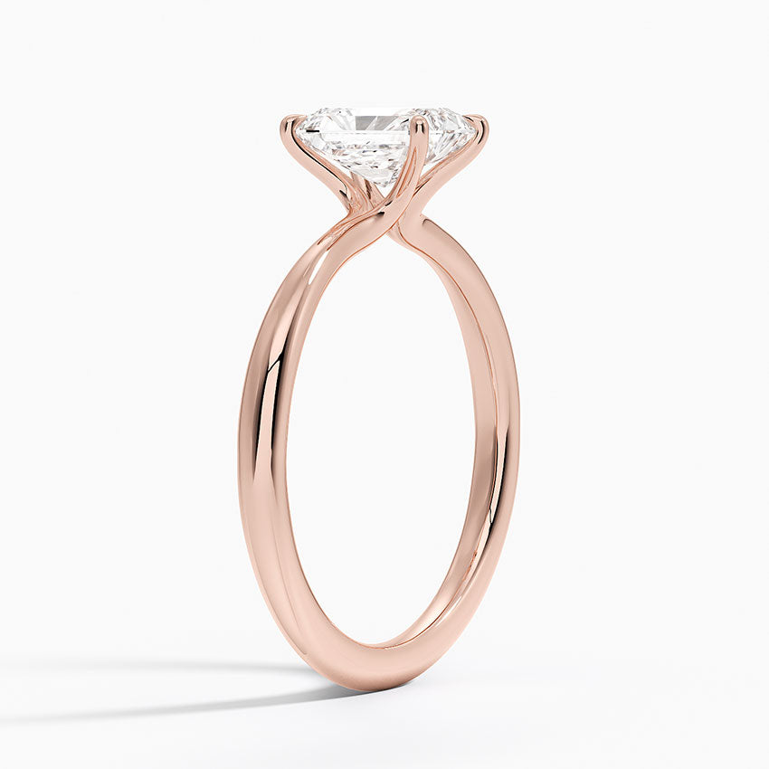 ecomposer-view with diamond shape-radiant,ecomposer-size-1-ct,ecomposer-metal type-rose-gold-18k