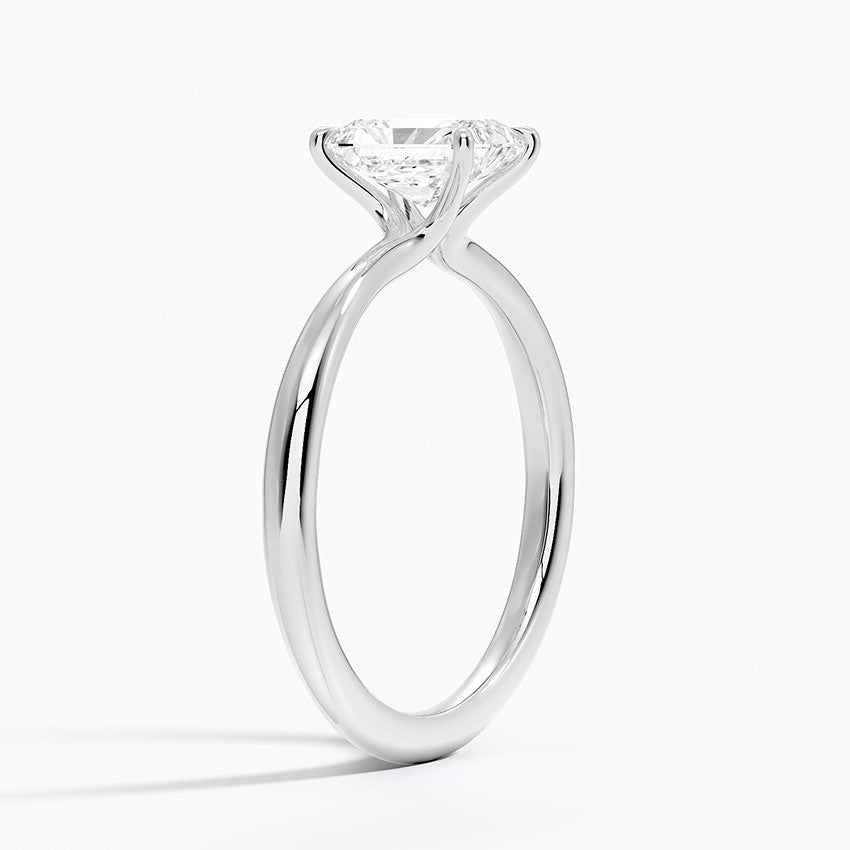 ecomposer-view with diamond shape-radiant,ecomposer-size-1-ct,ecomposer-metal type-white-gold-18k