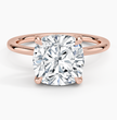 ecomposer-view with diamond shape-cushion, ecomposer-metal type-rose-gold-18k