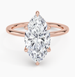ecomposer-view with diamond shape-marquise, ecomposer-metal type-rose-gold-18k
