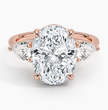 ecomposer-view with diamond shape-oval, ecomposer-metal type-rose-gold-18k