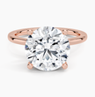 ecomposer-view with diamond shape-round, ecomposer-metal type-rose-gold-18k