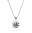 Round Pendant Lab Diamond (0.5 ct.) Necklace 18K Gold