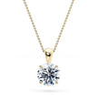 Round Pendant Lab Diamond (0.5 ct.) Necklace 18K Gold