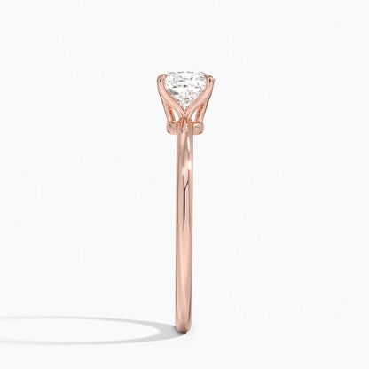 ecomposer-view with diamond shape-cushion,ecomposer-size-1-ct,ecomposer-metal type-rose-gold-18k
