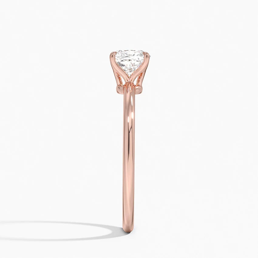 ecomposer-view with diamond shape-cushion,ecomposer-size-1-ct,ecomposer-metal type-rose-gold-18k