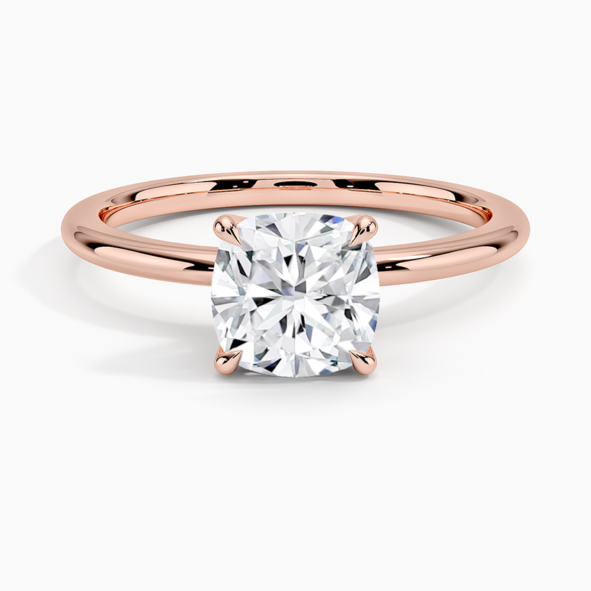 ecomposer-metal type-rose-gold-18K,ecomposer-ring setting-solitaire