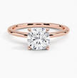 ecomposer-metal type-rose-gold-18K,ecomposer-ring setting-solitaire