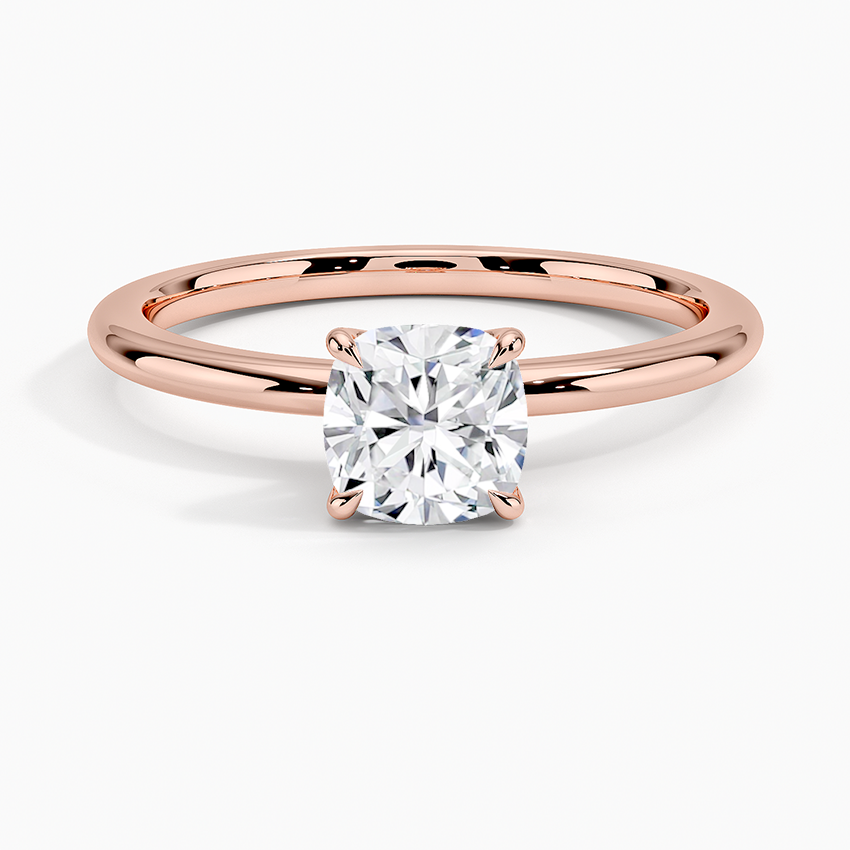 ecomposer-metal type-rose-gold-18K,ecomposer-ring setting-solitaire