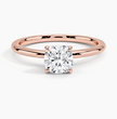 ecomposer-metal type-rose-gold-18K,ecomposer-ring setting-solitaire