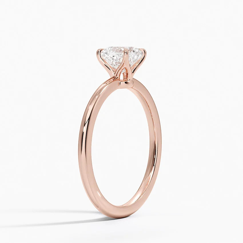 ecomposer-view with diamond shape-cushion,ecomposer-size-1-ct,ecomposer-metal type-rose-gold-18k