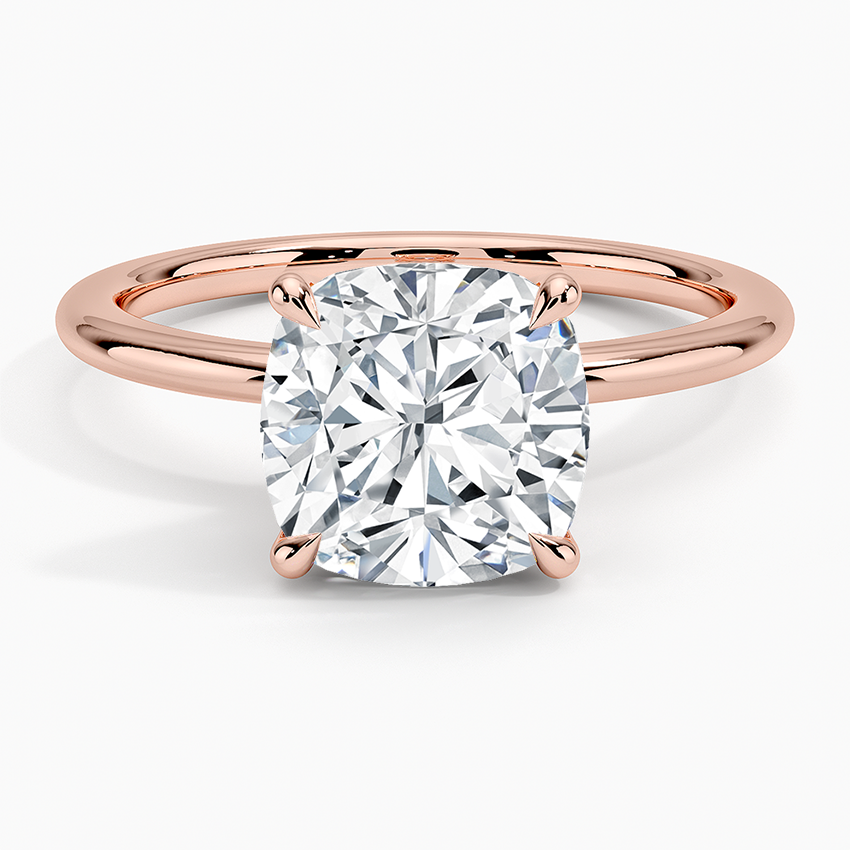 ecomposer-metal type-rose-gold-18K,ecomposer-ring setting-solitaire