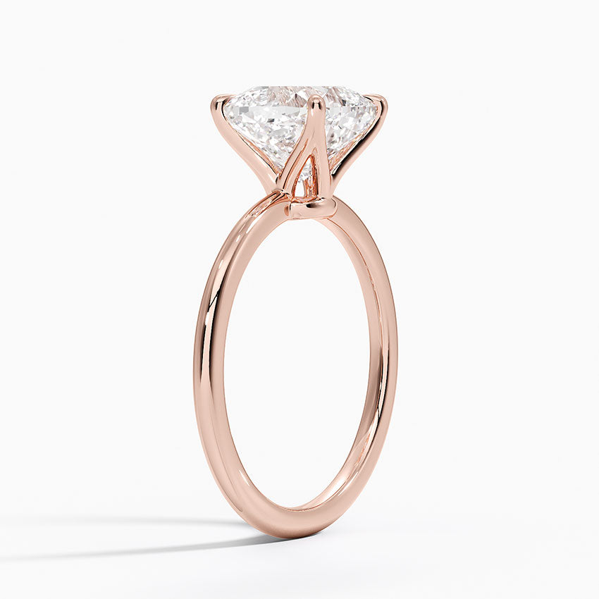 ecomposer-view with diamond shape-cushion,ecomposer-size-2.5-ct,ecomposer-metal type-rose-gold-18k