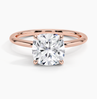 ecomposer-metal type-rose-gold-18K,ecomposer-ring setting-solitaire