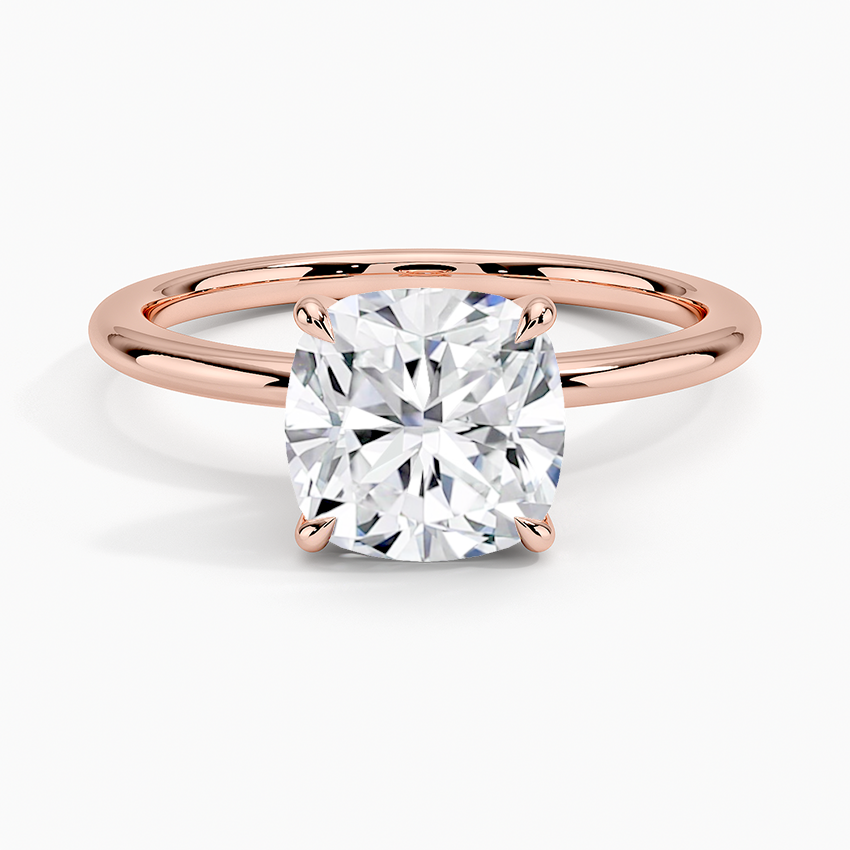 ecomposer-metal type-rose-gold-18K,ecomposer-ring setting-solitaire