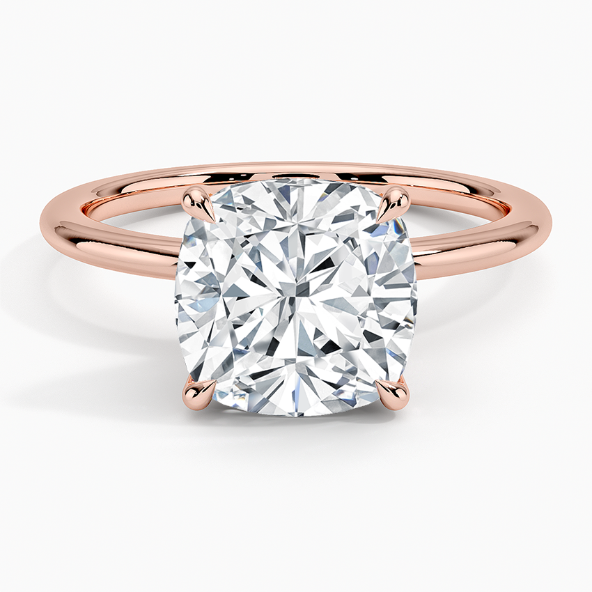 ecomposer-metal type-rose-gold-18K,ecomposer-ring setting-solitaire