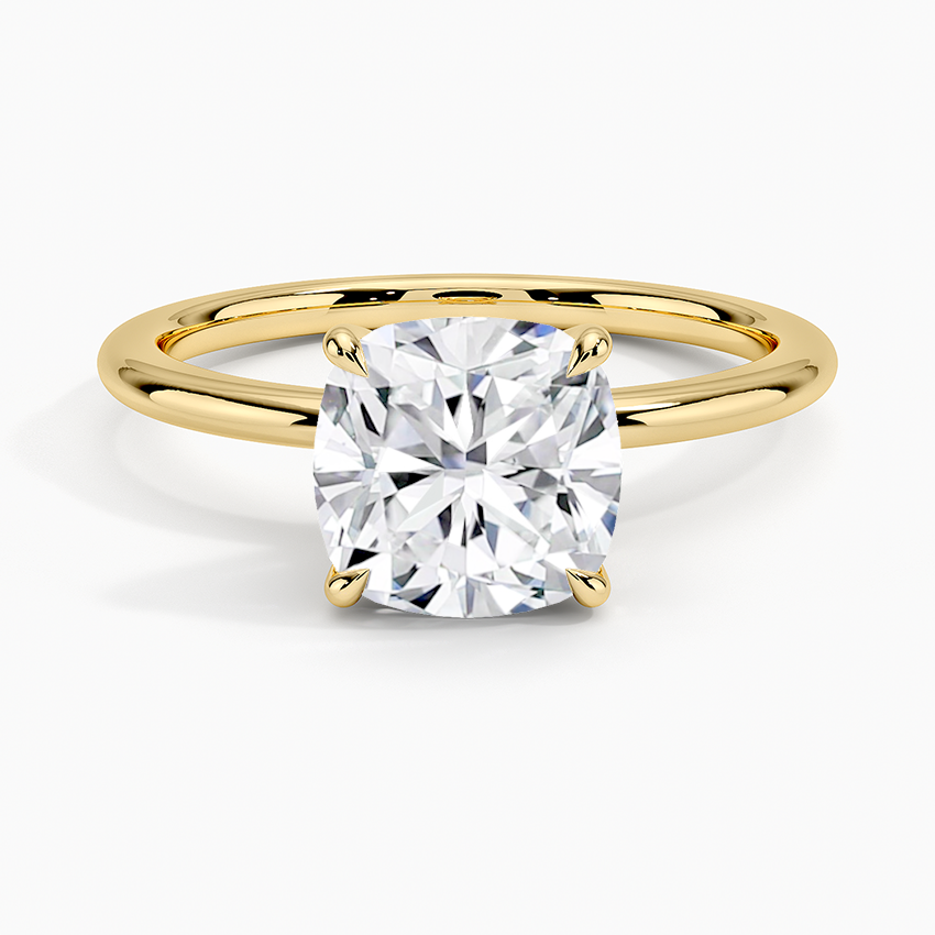 ecomposer-view with diamond shape-cushion,ecomposer-size-2-ct,ecomposer-metal type-yellow-gold-18k