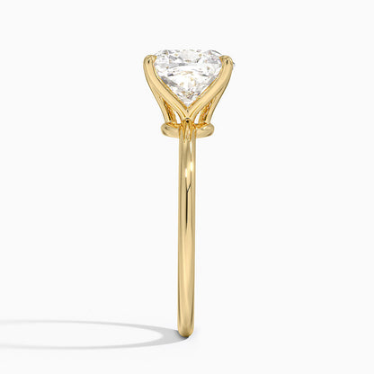 ecomposer-view with diamond shape-cushion,ecomposer-size-3-ct,ecomposer-metal type-yellow-gold-18k