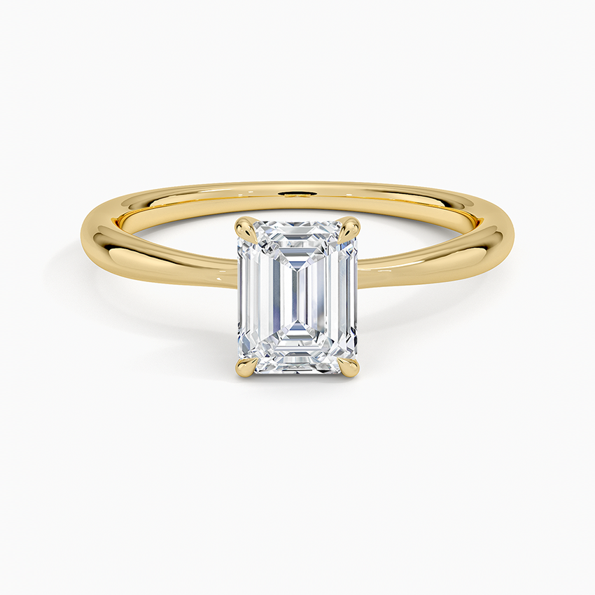 ecomposer-view with diamond shape-emerald,ecomposer-size-1-ct,ecomposer-metal type-yellow-gold-18k