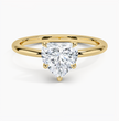 ecomposer-metal type-yellow-gold-18K,ecomposer-ring setting-solitaire