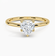 ecomposer-metal type-yellow-gold-18K,ecomposer-ring setting-solitaire