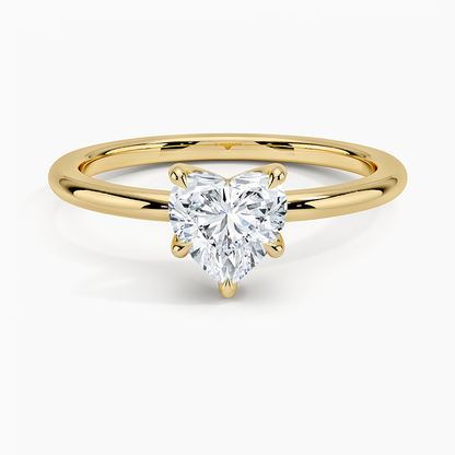ecomposer-view with diamond shape-heart,ecomposer-size-1-ct,ecomposer-metal type-yellow-gold-18k