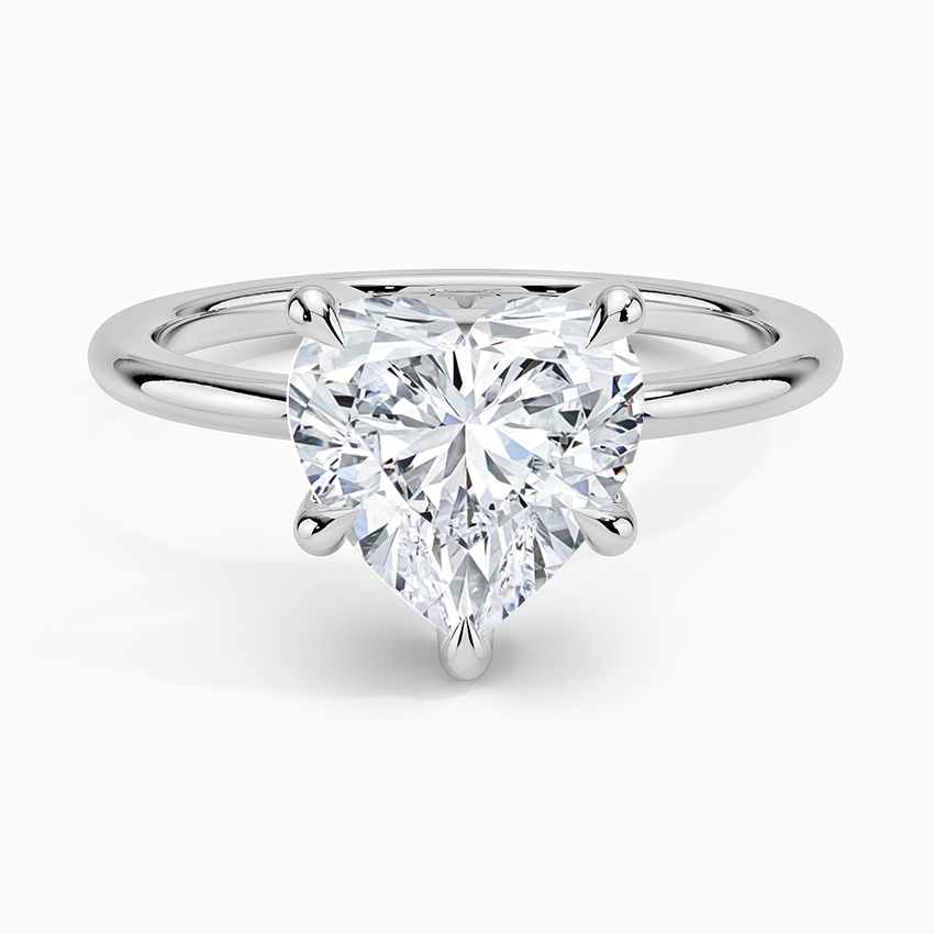 ecomposer-view with diamond shape-heart,ecomposer-size-2.5-ct,ecomposer-metal type-white-gold-18k