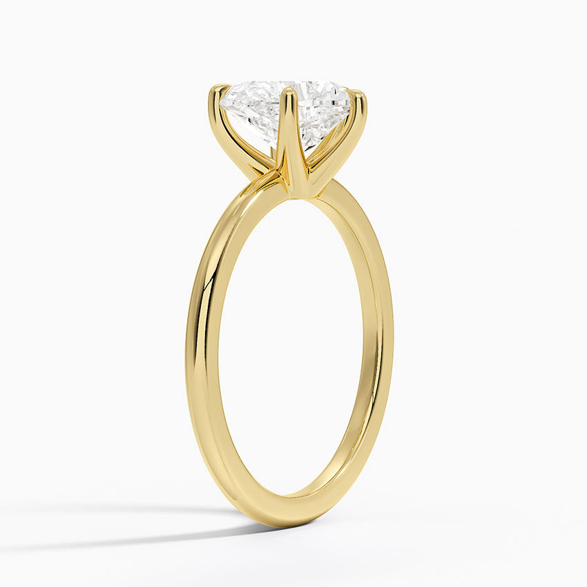 ecomposer-metal type-yellow-gold-18K,ecomposer-ring setting-solitaire