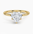 ecomposer-view with diamond shape-heart,ecomposer-size-2-ct,ecomposer-metal type-yellow-gold-18k