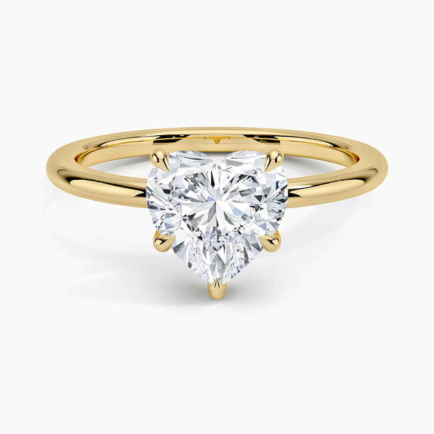 ecomposer-view with diamond shape-heart,ecomposer-size-2-ct,ecomposer-metal type-yellow-gold-18k